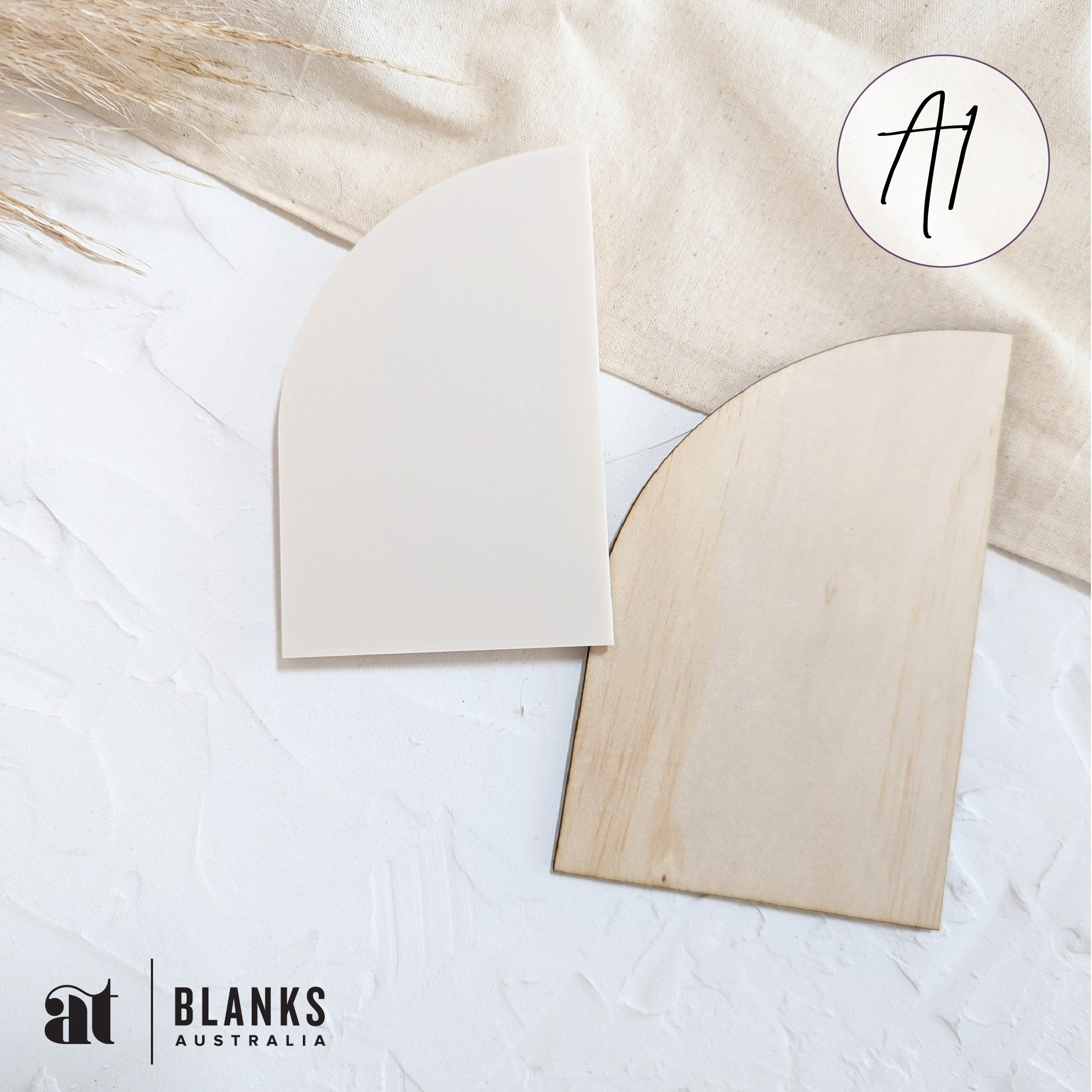Half Arch Blanks Acrylic DIY Shapes AT Blanks Australia