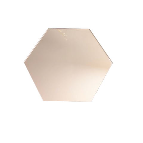 100mm Acrylic Blank Hexagon | Mirror Range