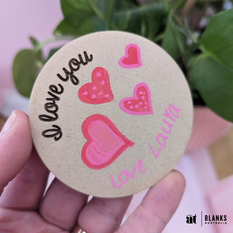 I Love You | Fridge Magnet | MDF | Handmade 1