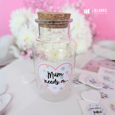 "Mum Needs a..." DIY Gift Token Jar