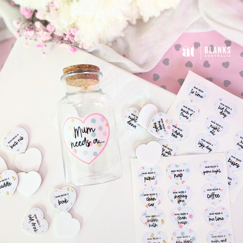 "Mum Needs a..." DIY Gift Token Jar