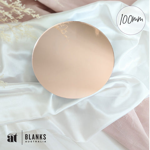 100mm Acrylic Blank Circle | Mirror Range AT Blanks Australia Acrylic blanks