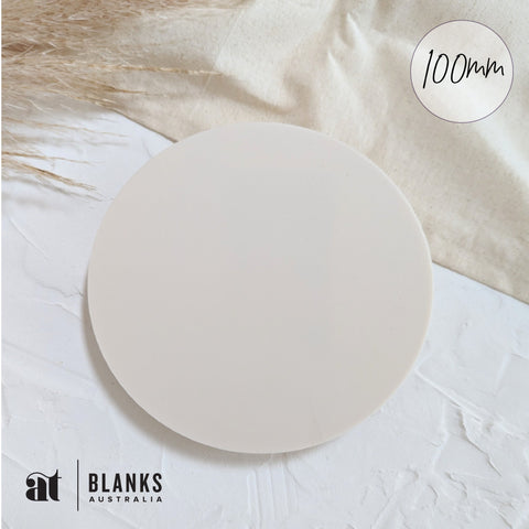100mm circle acrylic blank plywood blank beige