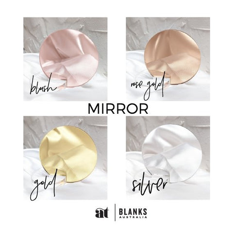 100mm Acrylic Blank Heart | Mirror Range - AT Blanks Australia#option1 - #product_vendor - #product_type