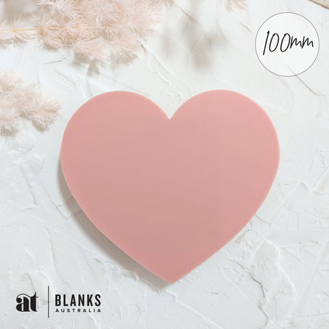 100mm Acrylic Blank Heart | Nature Range - AT Blanks Australia#option1 - #product_vendor - #product_type