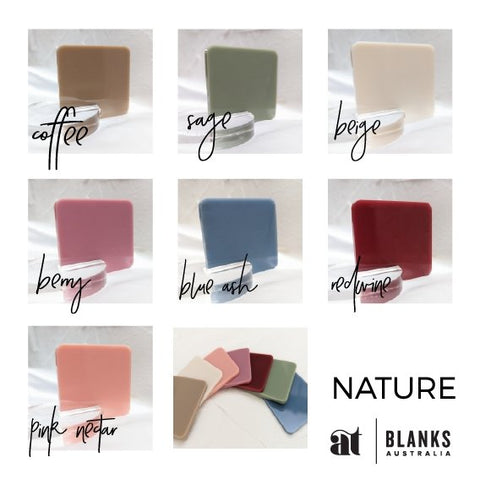 100mm Acrylic Blank Heart | Nature Range - AT Blanks Australia#option1 - #product_vendor - #product_type