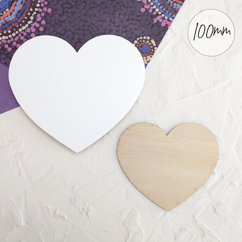 100mm Acrylic Blank Heart | Standard Range - AT Blanks Australia#option1 - #product_vendor - #product_type