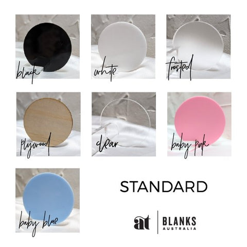 100mm Acrylic Blank Heart | Standard Range - AT Blanks Australia#option1 - #product_vendor - #product_type