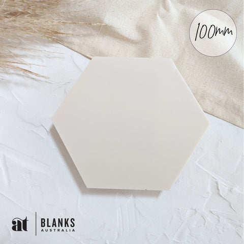 100mm Acrylic Blank Hexagon | Nature Range - AT Blanks Australia#option1 - #product_vendor - #product_type