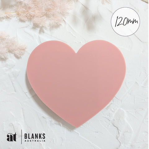 120mm Acrylic Blank Heart | Nature Range - AT Blanks Australia#option1 - #product_vendor - #product_type