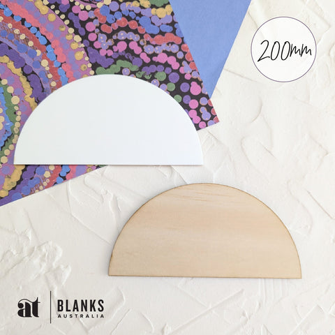 200 mm Semi Circle Blank | Standard Range - AT Blanks Australia#option1 - #product_vendor - #product_type