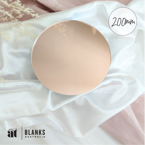 200mm circle acrylic blank plywood blank mirror