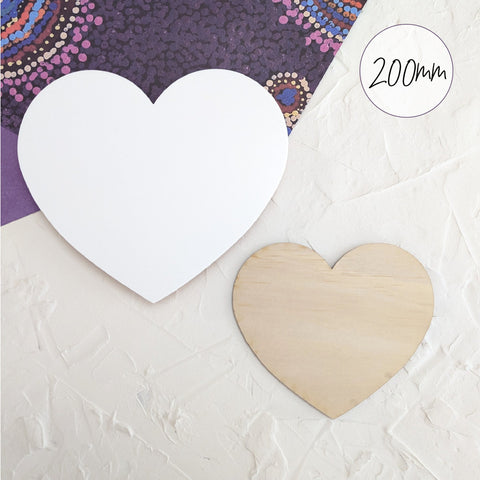 200mm Acrylic Blank Heart | Standard Range - AT Blanks Australia#option1 - #product_vendor - #product_type