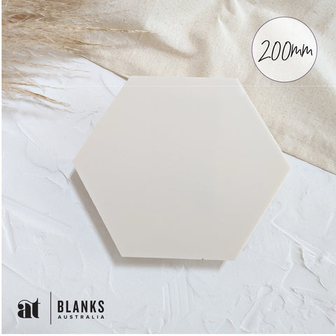 200mm Acrylic Blank Hexagon | Nature Range - AT Blanks Australia#option1 - #product_vendor - #product_type