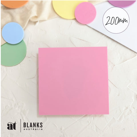 200mm Acrylic Blank Square | Pastel Range - AT Blanks Australia#option1 - #product_vendor - #product_type