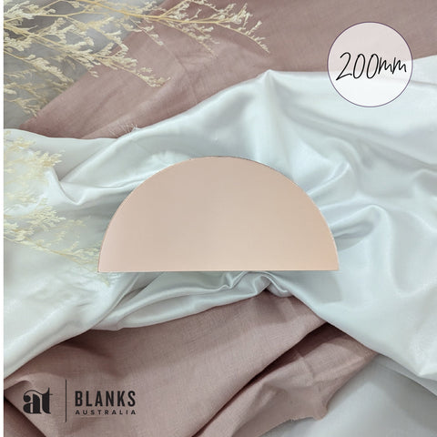 200mm Semi Circle Blank | Mirror Range - AT Blanks Australia#option1 - #product_vendor - #product_type