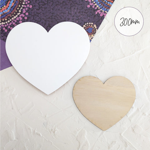 300mm Acrylic Blank Heart | Standard Range - AT Blanks Australia#option1 - #product_vendor - #product_type