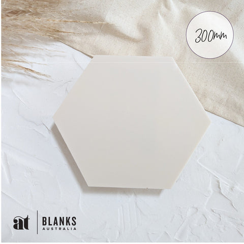 300mm Acrylic Blank Hexagon | Nature Range - AT Blanks Australia#option1 - #product_vendor - #product_type