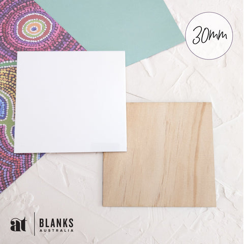 30mm Acrylic Blank Square | Standard Range - AT Blanks Australia#option1 - #product_vendor - #product_type