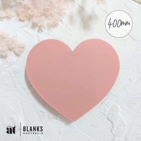 400mm Acrylic Blank Heart | Nature Range - AT Blanks Australia#option1 - #product_vendor - #product_type