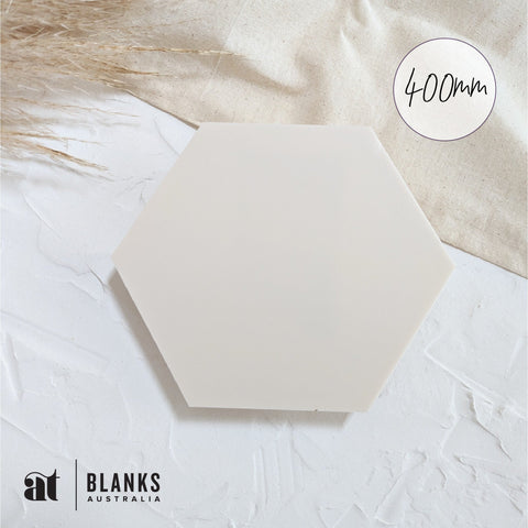 400mm Acrylic Blank Hexagon | Nature Range - AT Blanks Australia#option1 - #product_vendor - #product_type