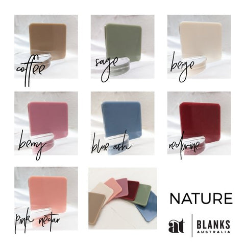 400mm Acrylic Blank Hexagon | Nature Range - AT Blanks Australia#option1 - #product_vendor - #product_type