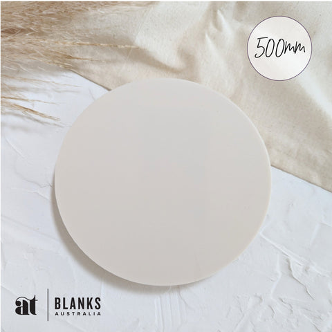 500mm circle acrylic blank plywood blank beige