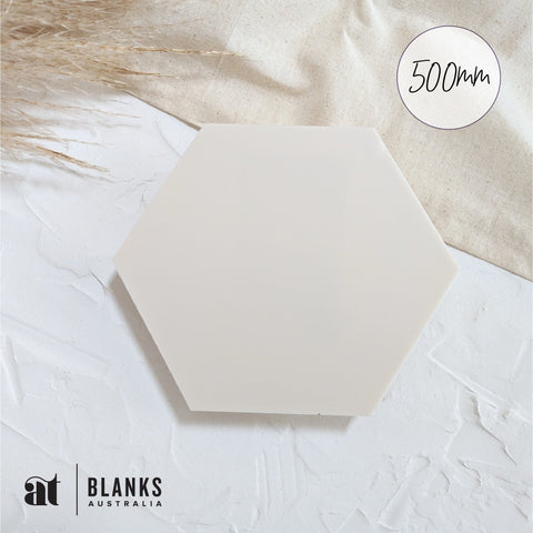 500mm Acrylic Blank Hexagon | Nature Range - AT Blanks Australia#option1 - #product_vendor - #product_type