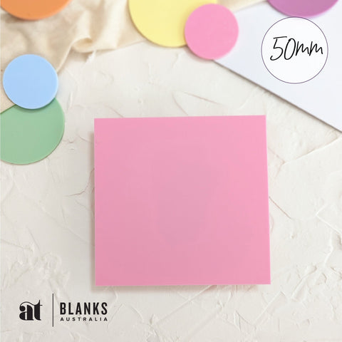 50mm Acrylic Blank Square | Pastel Range - AT Blanks Australia#option1 - #product_vendor - #product_type