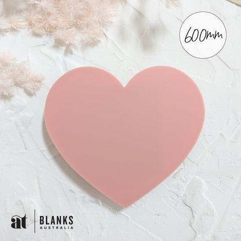 600mm Acrylic Blank Heart | Nature Range - AT Blanks Australia#option1 - #product_vendor - #product_type