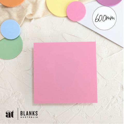 600mm Acrylic Blank Square | Pastel Range - AT Blanks Australia#option1 - #product_vendor - #product_type