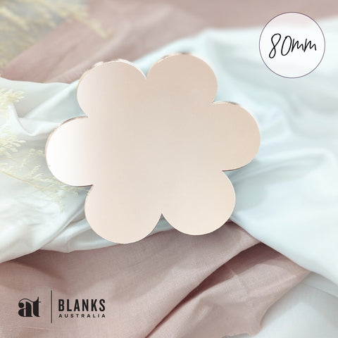 80mm Flower Blank | Mirror Range - AT Blanks Australia#option1 - #product_vendor - #product_type