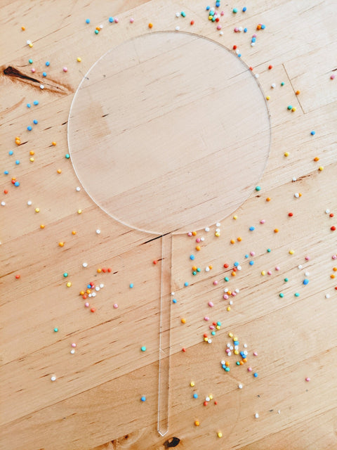 Acrylic Cake Topper - Circle - AT Blanks Australia#option1 - #product_vendor - #product_type