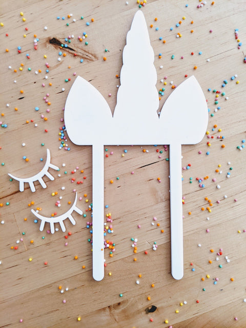 Acrylic Cake Topper - Unicorn Horn - AT Blanks Australia#option1 - #product_vendor - #product_type