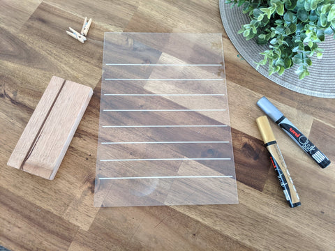 Acrylic Desk Calendar - Rows - AT Blanks Australia#option1 - #product_vendor - #product_type