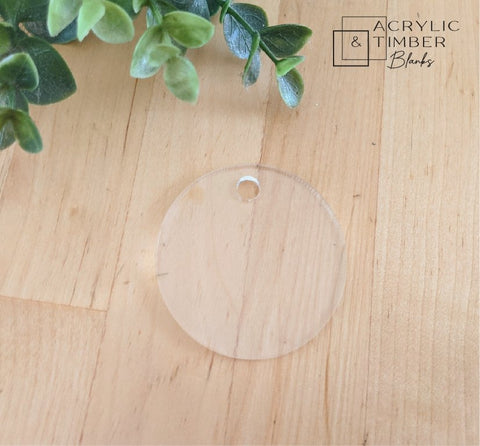 Acrylic Key Ring (5 pack) - 50mm Circle - AT Blanks Australia#option1 - #product_vendor - #product_type
