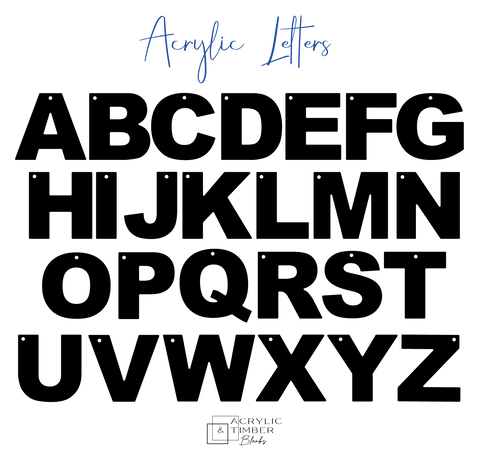 Acrylic letter - 3mm - AT Blanks Australia#option1 - #product_vendor - #product_type