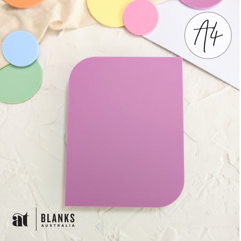 Adjacent Round Rectangle 297 x 197mm (A4) | Pastel Range - AT Blanks Australia#option1 - #product_vendor - #product_type