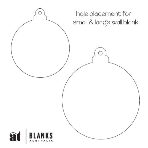 Bauble Wall Plaque - AT Blanks Australia#option1 - #product_vendor - #product_type