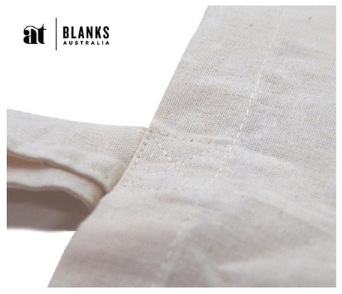 Calico Bag - Long handles & gusset - AT Blanks Australia#option1 - #product_vendor - #product_type