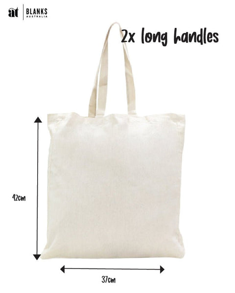 Calico Bag - Long handles & gusset - AT Blanks Australia#option1 - #product_vendor - #product_type