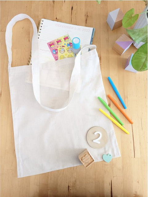 Calico Tote Bag - Shoulder Strap - AT Blanks Australia#option1 - #product_vendor - #product_type