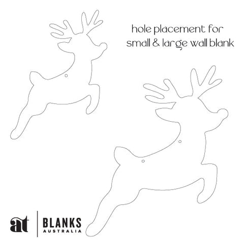 Cartoon Reindeer Wall Plaque - AT Blanks Australia#option1 - #product_vendor - #product_type