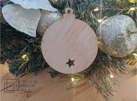 Christmas Bauble Star - 80mm - AT Blanks Australia#option1 - #product_vendor - #product_type