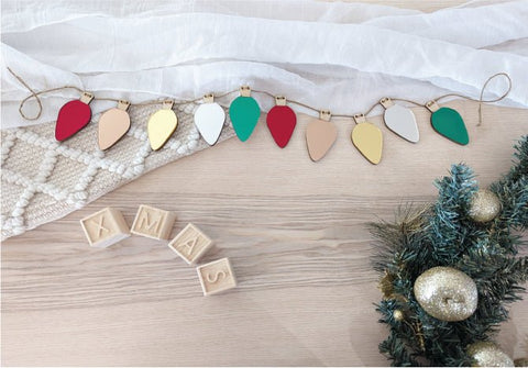 Christmas Light Bunting - 10 pack - AT Blanks Australia#option1 - #product_vendor - #product_type