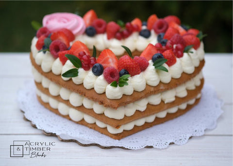 Cookie Cake Stencil - Heart - AT Blanks Australia#option1 - #product_vendor - #product_type
