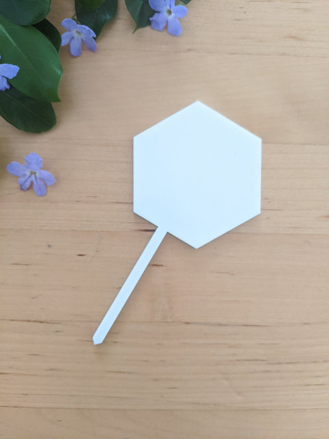 Cupcake Topper (6 pack) - Hexagon - AT Blanks Australia#option1 - #product_vendor - #product_type