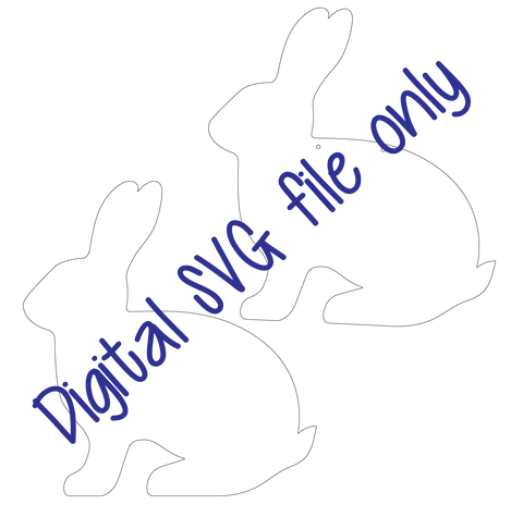 DIGITAL SVG FILE - Plywood Rabbit 300mm - AT Blanks Australia#option1 - #product_vendor - #product_type