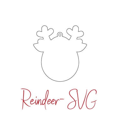 DIGITAL SVG FILE - Reindeer - AT Blanks Australia#option1 - #product_vendor - #product_type