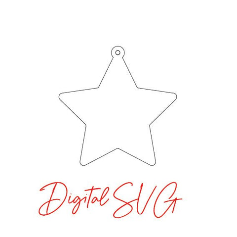 DIGITAL SVG FILE - Star Shape - AT Blanks Australia#option1 - #product_vendor - #product_type